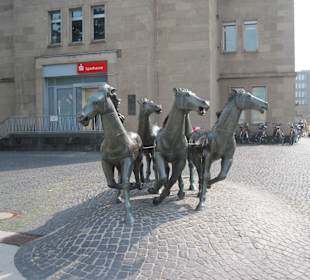Pferdegruppe beim HBF