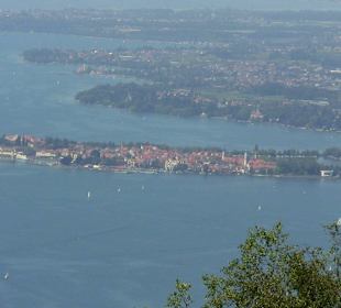 Blick vom Pfänder auf die Insel Lindau