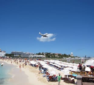 Landung kleines Flugzeug