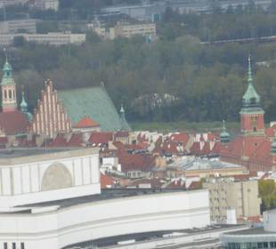 Blick vom Kulturpalast auf Skyline der Altstadt