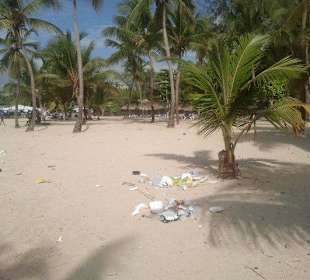 Der Strand von Boca Chica in der Dominikanischen 