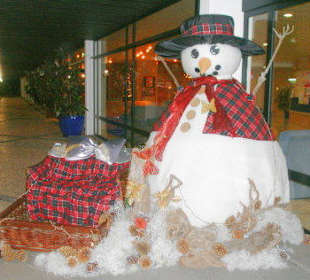Weihnachtliche Dekoration in Funchal