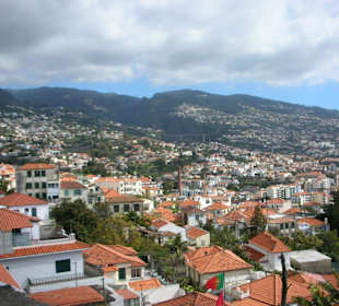 Blick über Funchal vom Fortalezza do Pico