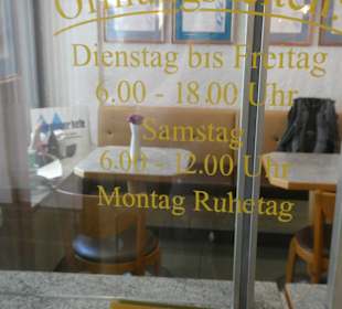 Öffnungszeiten Bäckerei Sieß, Ludwigstraße