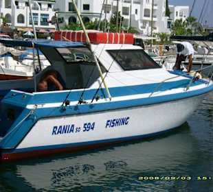 Rania das Angelboot