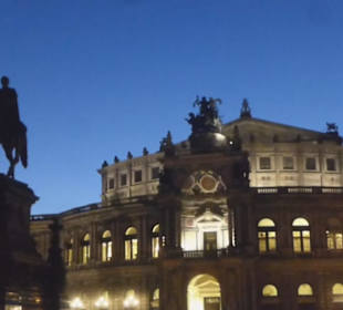 Semperoper und Reiterdenkmal, Dresdner Altstadt