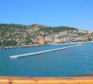 Küste von Alanya vom Meer aus