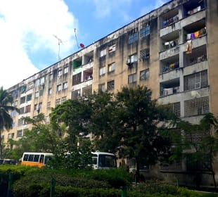 Stadtteil Ng’ombe DDR Plattenbauten