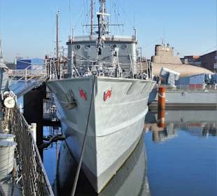 Das Minenjagdboot "Weilheim" im Marinemuseum