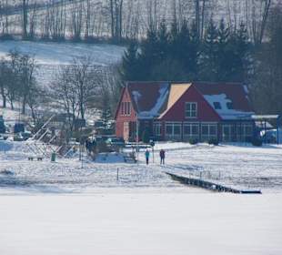 Der Stausee im Winter ein Traum