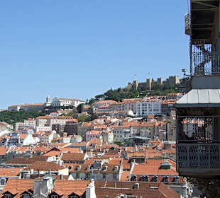 Super Aussichten vom Elevador de Santa Justa