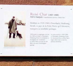Wanderweg René-Char-Dichterweg La Petite Pierre
