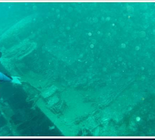 Tauchgang zum Wrack El Mina