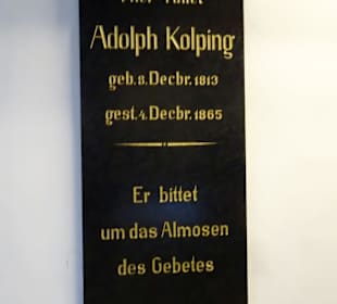 Gedenktafel für Adolph Kolping