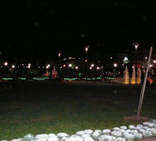 Park mit Wasserfontänen