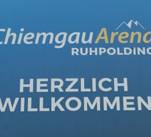 Beim Biathlon-Stadion von Ruhpolding