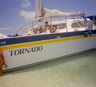 Mit einem Catamaran waren wir unterwegs