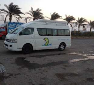 Der Tourbus, super bequem. 