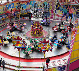 Blick auf den Freimarkt aus dem Riesenrad