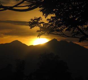 Paesaggio al tramonto