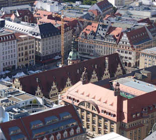 Altes Rathaus - Blick vom MDR Hochhaus
