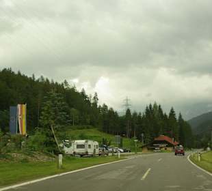 Auffahrt bei schlechten Wetter