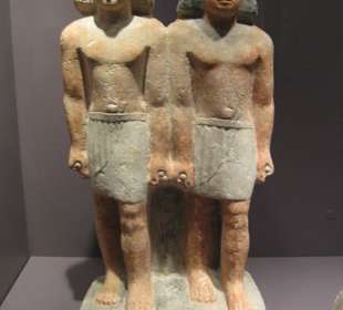 Ägy. / Doppelstatue Ptah schepses: 2300 v. Chr.