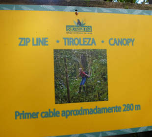 1. Zip Line über die Schlucht