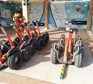 Die Segways warten auf Besucher