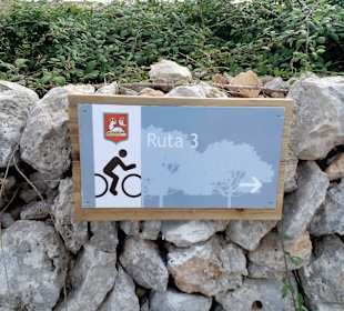 Rad-Wanderweg Ruta 3 Santañí / Santany