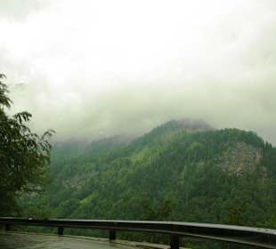 Auffahrt bei schlechten Wetter