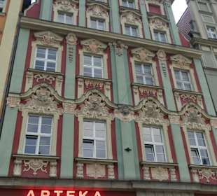 Am sehenswerten Rynek, dem Marktplatz von Breslau