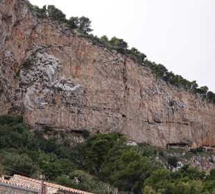 Den Felsen kann man erklimmen