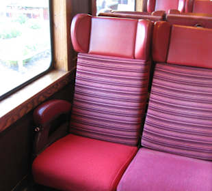 Plätze der 1. Klasse im Notch Train