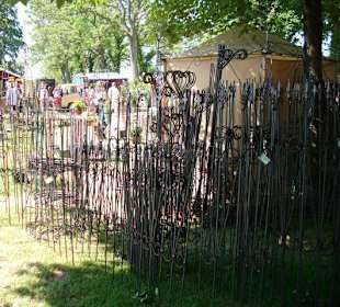 Eisenstäbe für die Gartendekoration