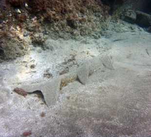 Unter Wasser in Strandnähe