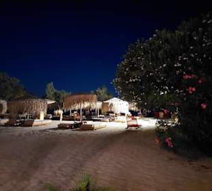 Blick - des Nachts - auf den Strandabschnitt