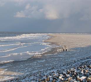Baltrum-Strand im Winter