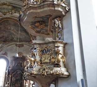 Die Kanzel der Pfarrkirche St. Nikolaus