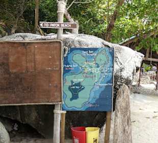 Ein Schild an der Siam Bay