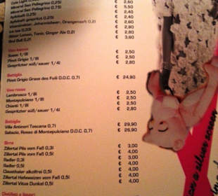 Speisekarten 