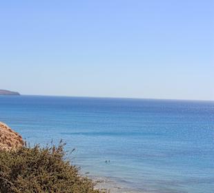 Der Weg vom Hotel zum 500m entfernten Strand