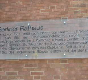 Das Rote Rathaus in Berlin