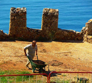 Burg von Alanya (Ic Kale) An&/Abfahrt