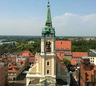 Widok z Wieży na panoramę Torunia