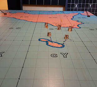 Lagekarte in den Lascaris War Rooms