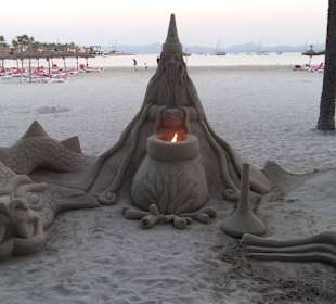 Künstler am Strand