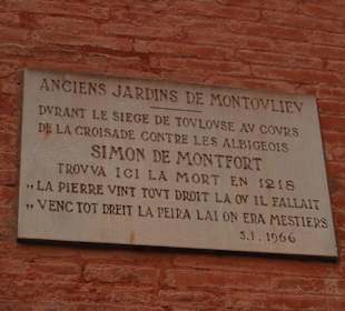 Placa a Simon de Montfort