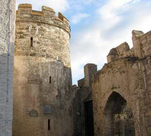 Doe Castle bei Creeslough, County Donegal
