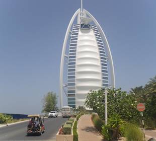 Blick zum 7 Sterne Hotel